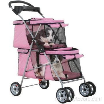 Pet Stroller voor 2 Dogs Cats Pet